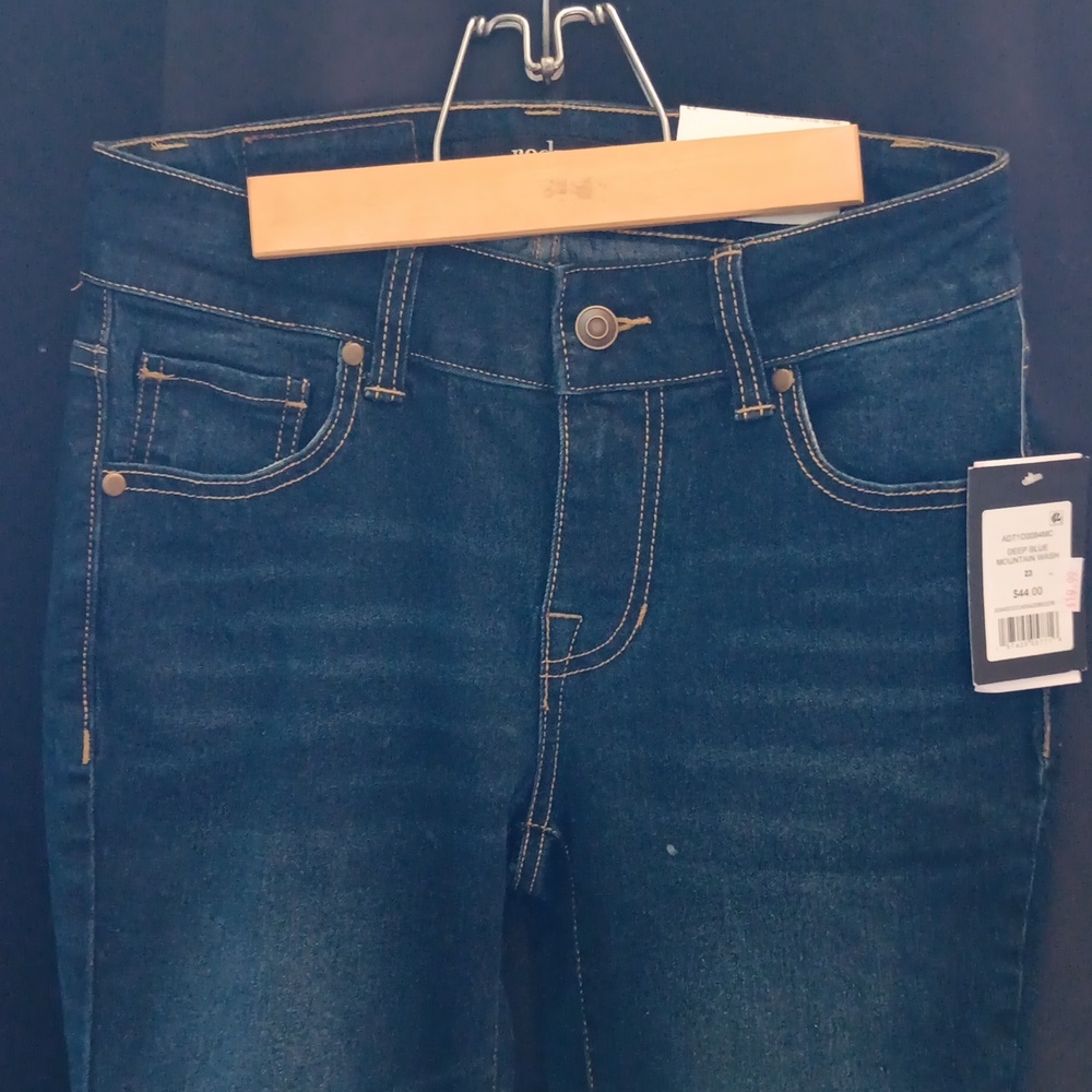 NEW Redy Blue Jeans Size 23 Mid Rise Slim Boot